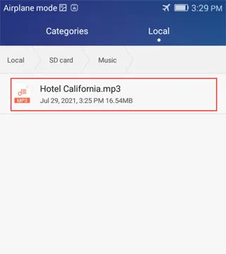 Synchronizacja muzyki z zabawką Enjox na Androidzie (krok 2)