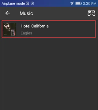 Folder zsynchronizowanej muzyki widoczny w aplikacji Enjox Remote na Androidzie (krok 3)